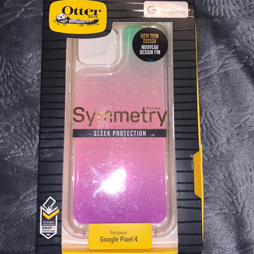 New OtterBox Symmetry Clear Series Slim Case for Google Pixel 4 Gradient Energy
